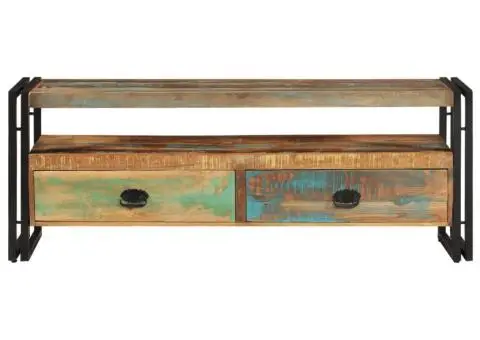 Comodă TV din lemn reciclat de esență tare - 2/5