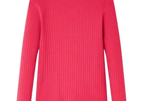 Tricou pentru copii cu mâneci lungi, roz aprins, 128 - 1/5