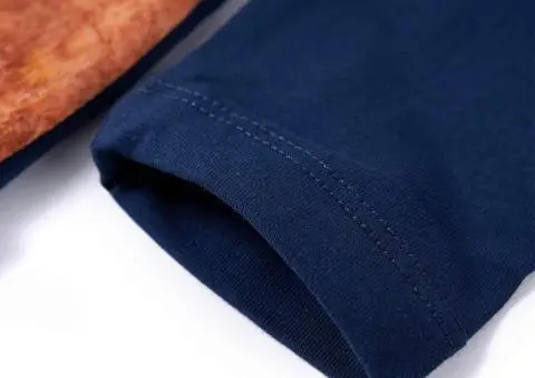 Rochie pentru copii cu mâneci lungi, bleumarin, 104 - 5/5