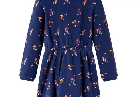 Rochie pentru copii, bleumarin, 128 - 2/5