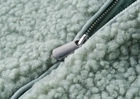 Jachetă cu glugă pentru copii blană artificială Teddy verde mentă 116 - 4/5