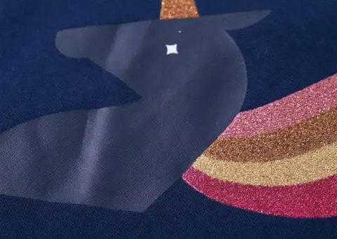 Tricou pentru copii cu mâneci lungi, bleumarin, 104 - 4/5