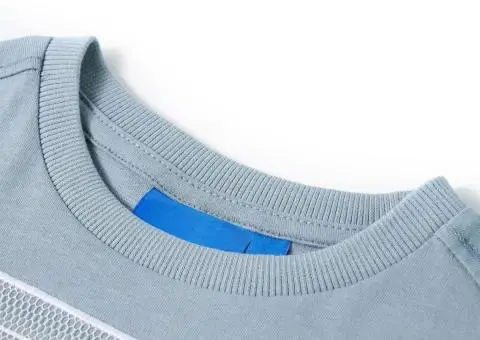 Tricou copii mâneci lungi,, albastru deschis, 104 - 3/5