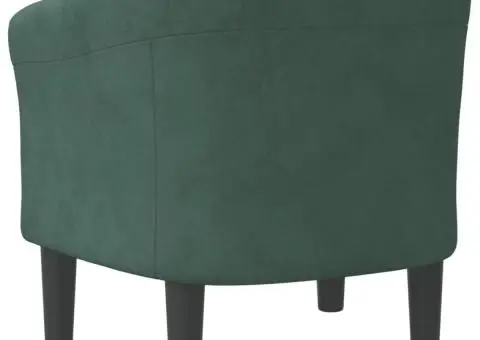 Fotoliu tip cuvă, verde închis, catifea - 5/5