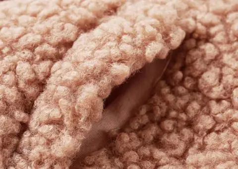 Jachetă cu glugă pentru copii, blană artificială, coniac, 92 - 5/5