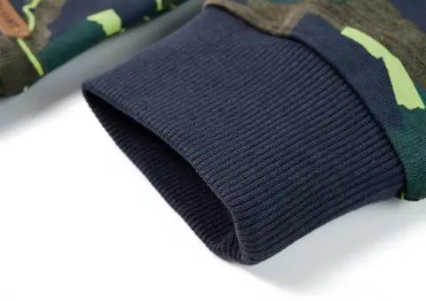 Hanorac pentru copii, kaki închis melanj, 104 - 5/5