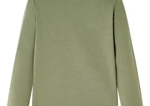 Tricou pentru copii cu mâneci lungi, kaki, 92 - 2/5