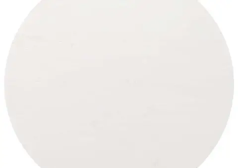 Blat de masă rotund, alb, Ø90x3 cm, lemn masiv de pin - 2/5