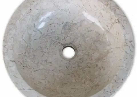 Chiuvetă, crem, 40 cm, marmură - 4/5