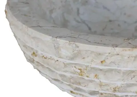 Chiuvetă, crem, 40 cm, marmură - 5/5