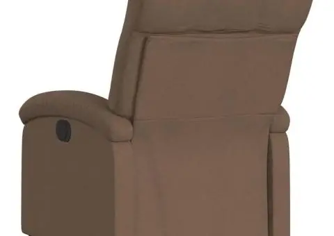 Fotoliu rabatabil, maro, material textil - 5/5