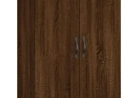 Dulap înalt, stejar maro, 69,5x34x180 cm, lemn compozit - 5/5