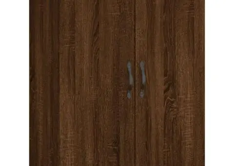 Dulap înalt, stejar maro, 69,5x34x180 cm, lemn compozit - 5/5