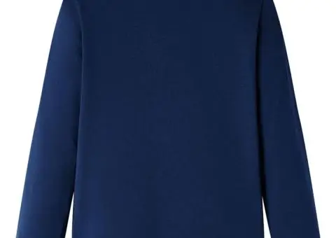 Tricou pentru copii cu mâneci lungi, bleumarin, 104 - 2/5