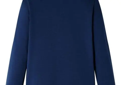 Tricou pentru copii cu mâneci lungi, bleumarin, 128 - 2/5