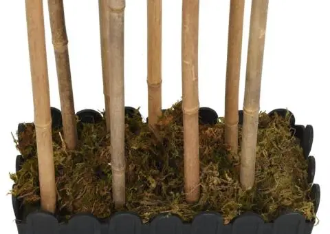 Arbore din bambus artificial 1095 de frunze 150 cm verde - 4/5