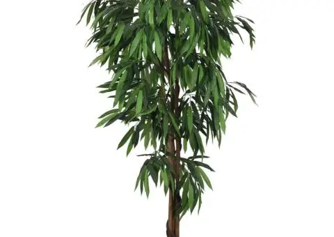 Arbore de mango artificial 600 de frunze 150 cm verde - 1/5
