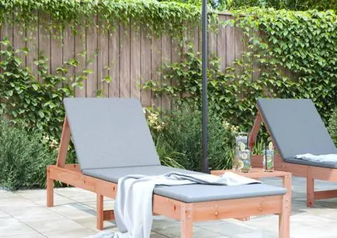 Șezlong, 199,5x60x74 cm, lemn masiv douglas - 1/5