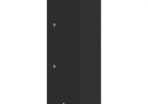 Dulap de colț cu oglindă pentru baie, negru, 30x24x60 cm - 5/5