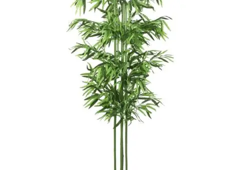 Arbore din bambus artificial 240 de frunze 80 cm verde - 1/4