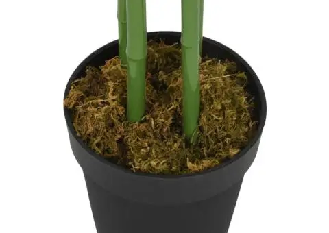 Arbore din bambus artificial 240 de frunze 80 cm verde - 3/4