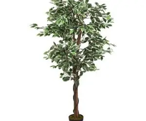 vidaXL Arbore ficus artificial 630 de frunze 120 cm verde