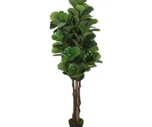 vidaXL Smochin artificial cu frunze 96 de frunze 80 cm verde