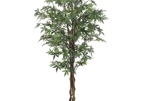 Arbore de arțar artificial 756 de frunze 200 cm verde - 2/5