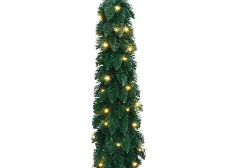 Brad de Crăciun artificial pre-iluminat cu 30 LED-uri, 60 cm - 3/5