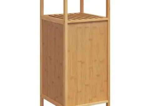 Dulap de baie cu raft, 36x33x87 cm, bambus - 5/5