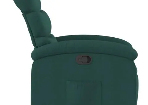 Fotoliu rabatabil, verde închis, material textil - 5/5