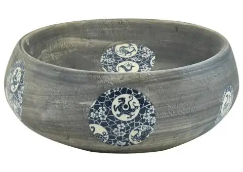 Lavoar de blat, gri, 59x40x15 cm, ceramică, oval - 5/5