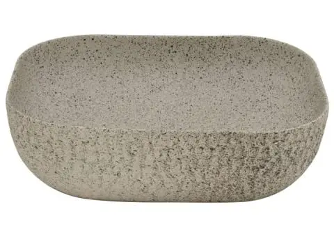 Lavoar de blat gri 48x37,5x13,5 cm, ceramică, dreptunghi - 4/5