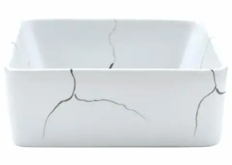 Lavoar de blat, alb, 46x35,5x13 cm, ceramică, dreptunghi - 5/5