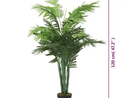 Palmier artificial 28 frunze 120 cm verde - 5/5