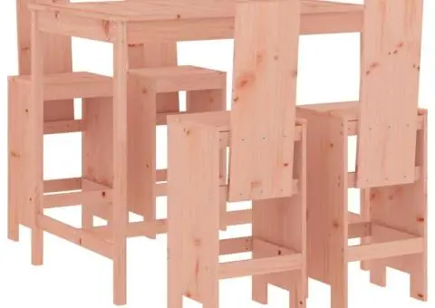 Set bar de grădină, 5 piese, lemn masiv douglas - 2/5