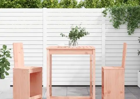 Set bar de grădină, 3 piese, lemn masiv douglas - 1/5