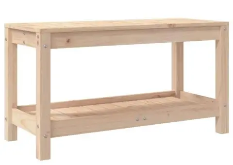 Bancă de grădină, 82,5x35x45 cm, lemn masiv de pin - 2/5