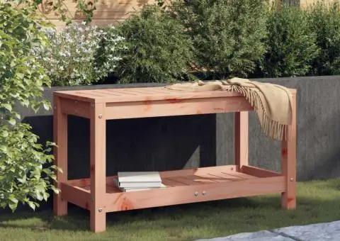 Bancă de grădină, 82,5x35x45 cm, lemn masiv Douglas - 1/5