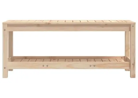 Bancă de grădină, 108x35x45 cm, lemn masiv de pin - 4/5