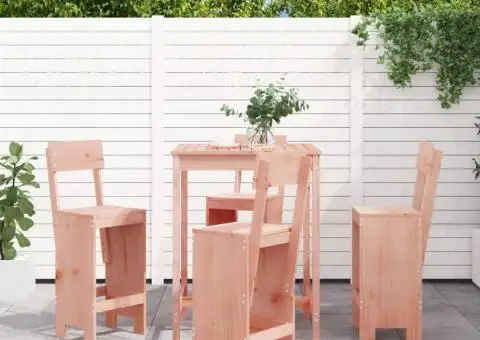 Set bar de grădină, 5 piese, lemn masiv douglas - 1/5