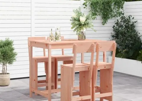 Set bar de grădină, 5 piese, lemn masiv douglas - 1/5