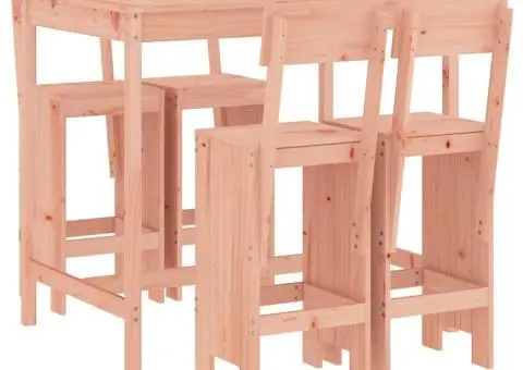 Set bar de grădină, 5 piese, lemn masiv douglas - 2/5