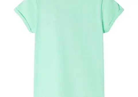 Tricou pentru copii, verde strălucitor, 140 - 2/5